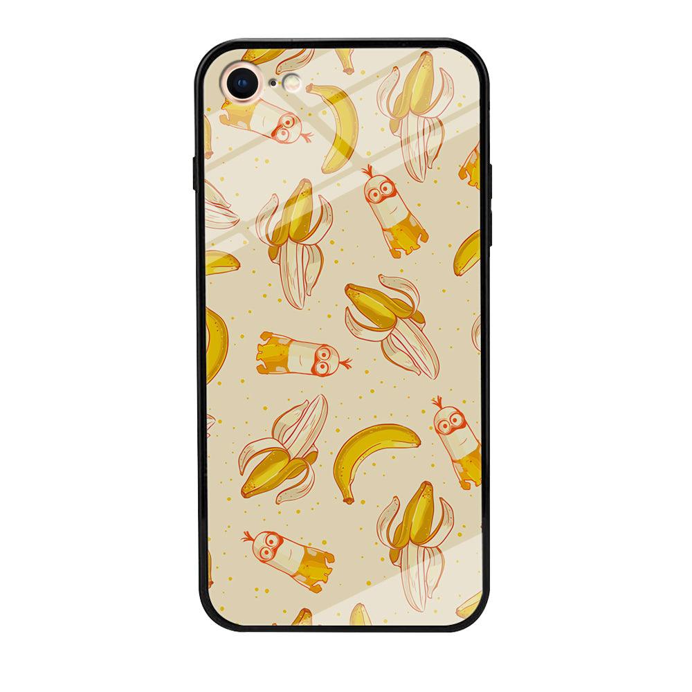 Minions and Banana Patern iPhone 8 Case-Oxvistore