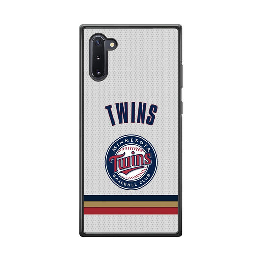 Minnesota Twins Arrange The Movement Samsung Galaxy Note 10 Case-Rubber Black (2D Case)-Oxvistore