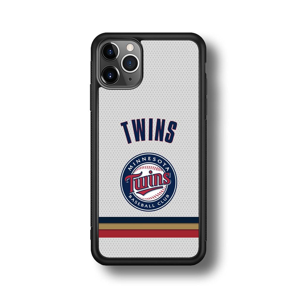 Minnesota Twins Arrange The Movement iPhone 11 Pro Max Case-Rubber Black (2D Case)-Oxvistore