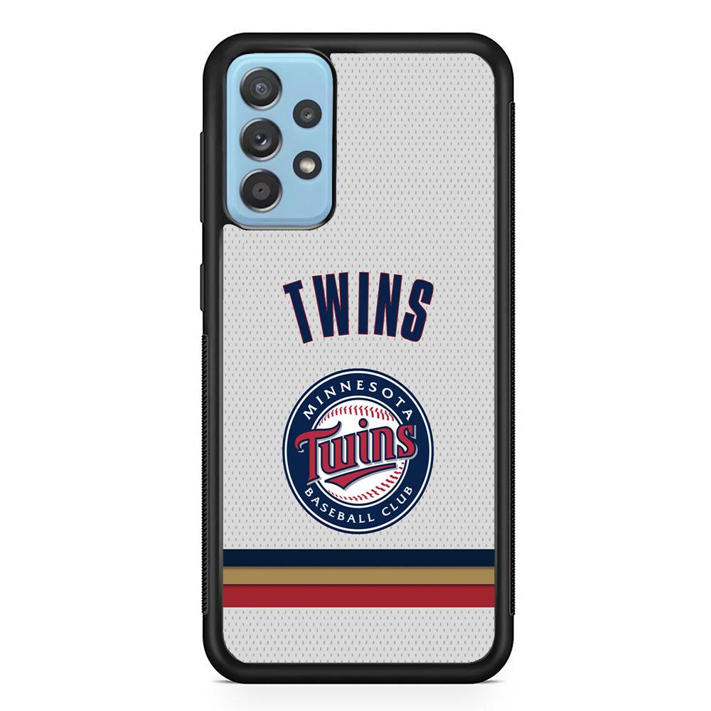 Minnesota Twins Arrange The Movement Samsung Galaxy A72 Case-Rubber Black (2D Case)-Oxvistore