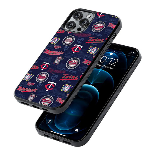 Minnesota Twins Pattern 2D Rubber Phone Case-Oxvistore