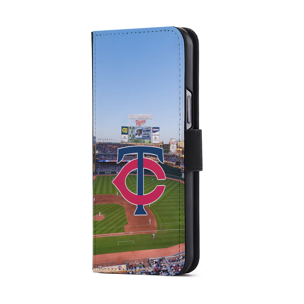 Minnesota Twins Stadium Flip Wallet Phone Case