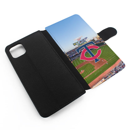 Minnesota Twins Stadium Flip Wallet Phone Case