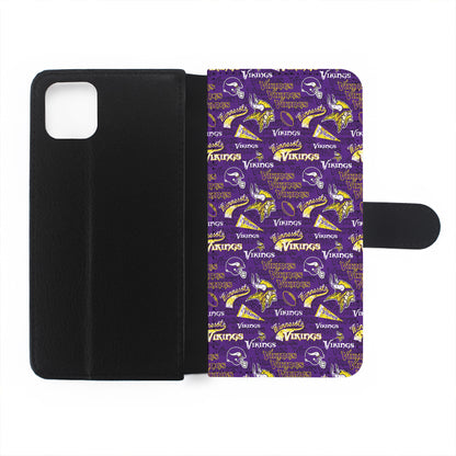 Minnesota Vikings Patterns Flip Wallet Phone Case