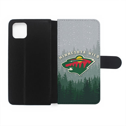 Minnesota Wild Logo Flip Wallet Phone Case