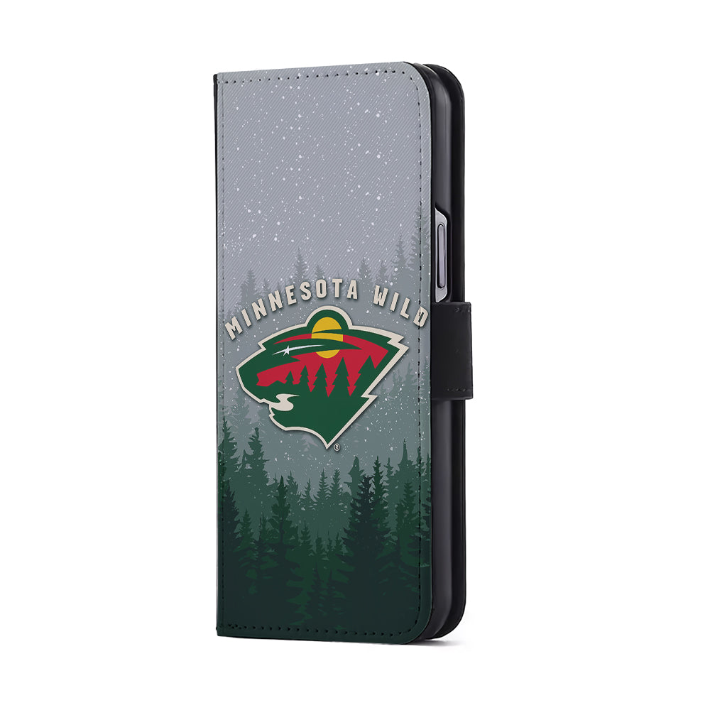 Minnesota Wild Logo Flip Wallet Phone Case