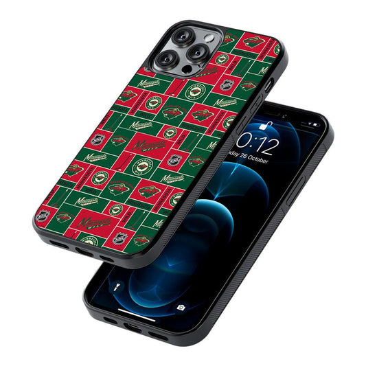 Minnesota Wild Pattern 2D Rubber Phone Case-Oxvistore