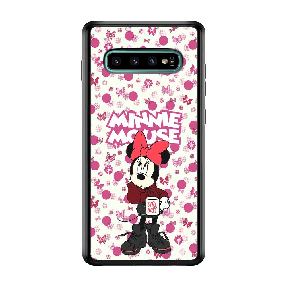 Minnie Mouse is Girl Boss Samsung Galaxy S10 Plus Case-Oxvistore