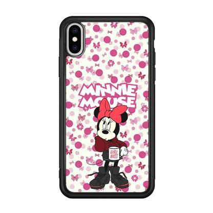 Minnie Mouse is Girl Boss iPhone X Case-Oxvistore