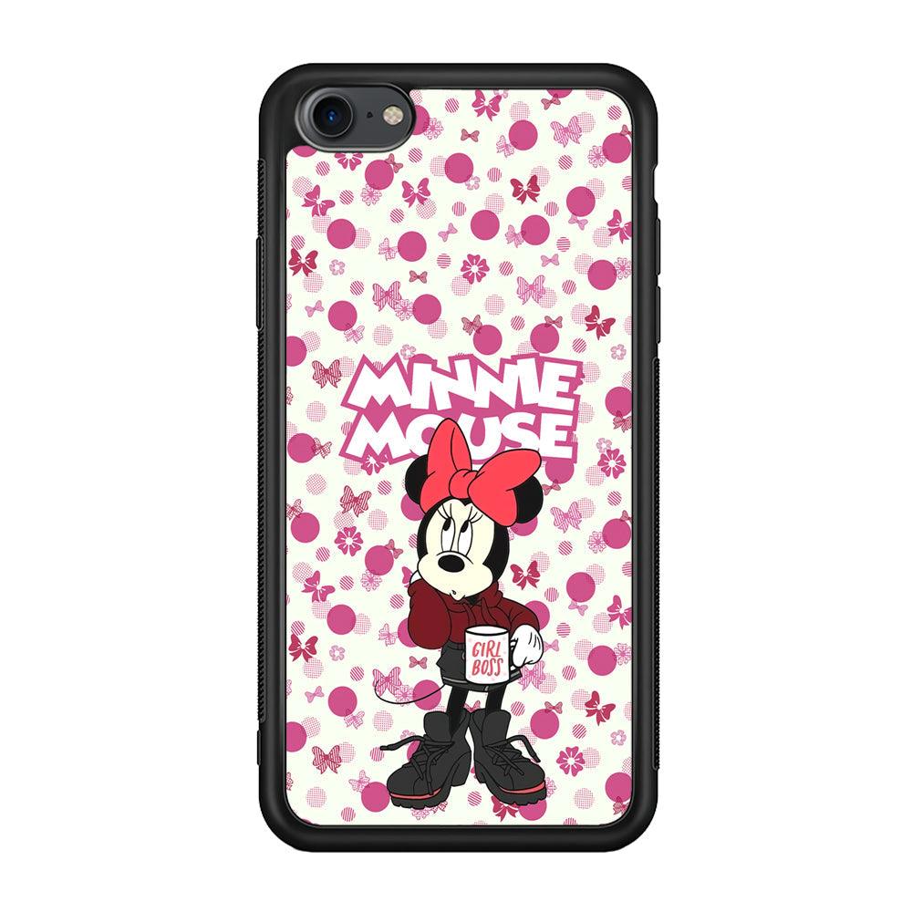 Minnie Mouse is Girl Boss iPhone 8 Case-Oxvistore