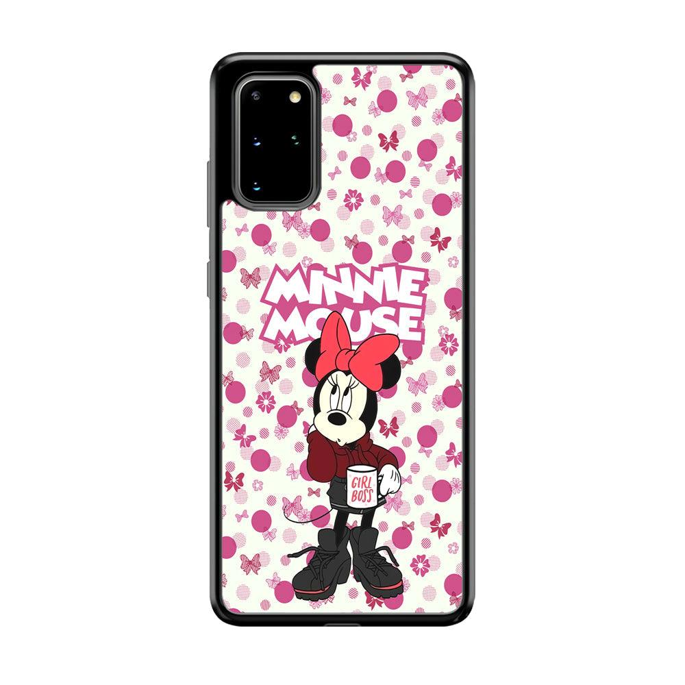 Minnie Mouse is Girl Boss Samsung Galaxy S20 Plus Case-Rubber Black (2D Case)-Oxvistore