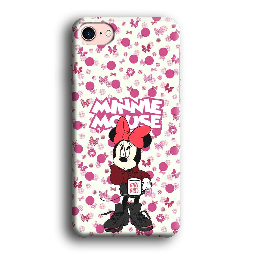 Minnie Mouse is Girl Boss iPhone 8 Case-Oxvistore