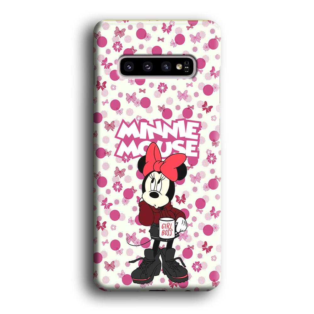 Minnie Mouse is Girl Boss Samsung Galaxy S10 Case-Oxvistore