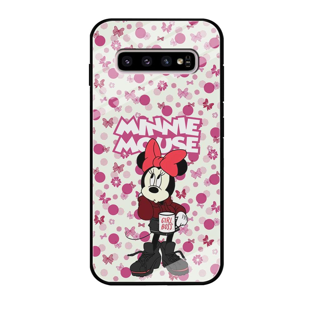 Minnie Mouse is Girl Boss Samsung Galaxy S10 Case-Oxvistore