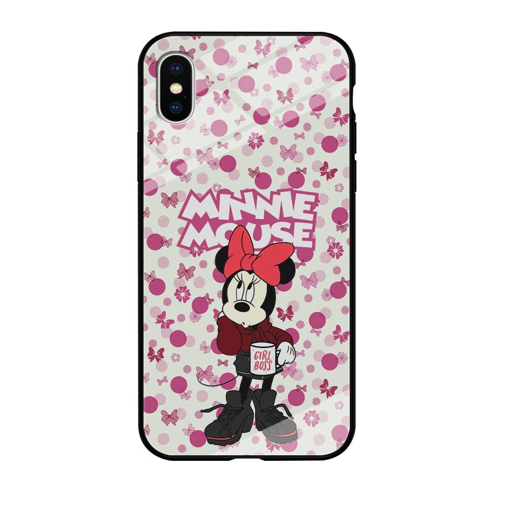 Minnie Mouse is Girl Boss iPhone X Case-Oxvistore