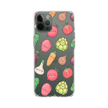 Mix Vegetable Healthy Smile Clear Soft Case-Oxvistore