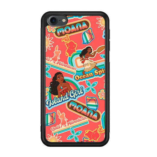 Moana The Spirit of Ocean iPod Touch 6 Case-Rubber Black (2D Case)-Oxvistore
