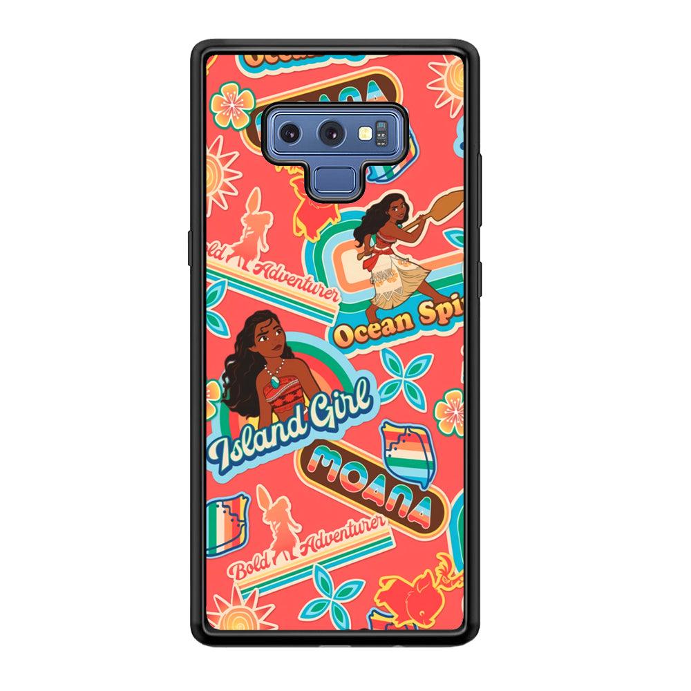 Moana The Spirit of Ocean Samsung Galaxy Note 9 Case-Rubber Black (2D Case)-Oxvistore
