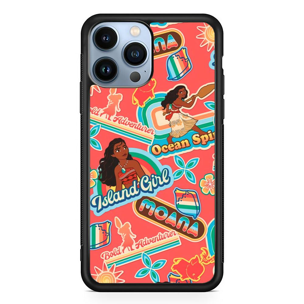 Moana The Spirit of Ocean iPhone 15 Pro Case-Rubber Black (2D Case)-Oxvistore