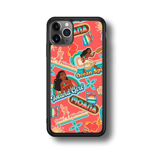 Moana The Spirit of Ocean iPhone 11 Pro Max Case-Rubber Black (2D Case)-Oxvistore