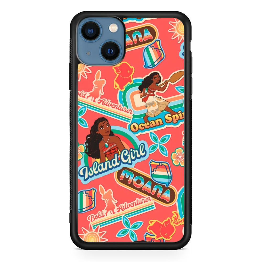Moana The Spirit of Ocean iPhone 14 Plus Case-Rubber Black (2D Case)-Oxvistore