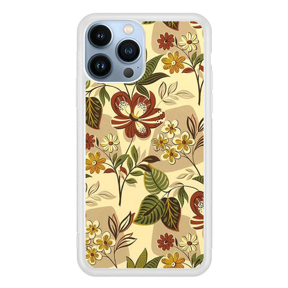 Modern Nature Scratches Hexagon Petals iPhone 15 Pro Max Case-Oxvistore