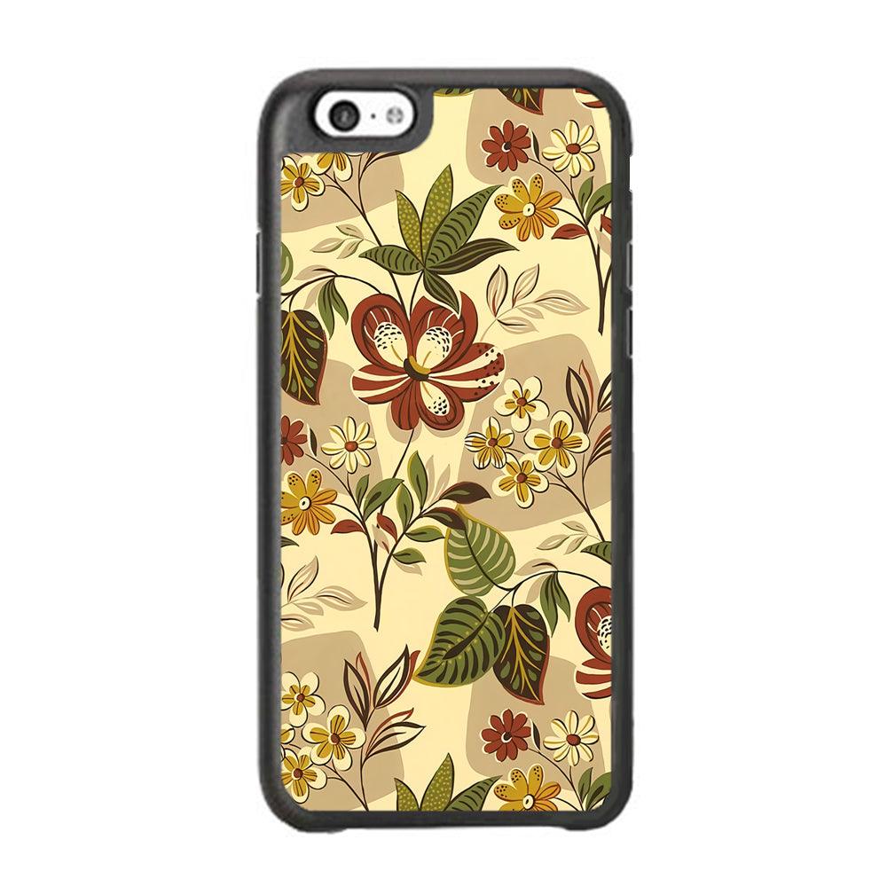 Modern Nature Scratches Hexagon Petals iPhone 6 Plus | 6s Plus Case-Rubber Black (2D Case)-Oxvistore