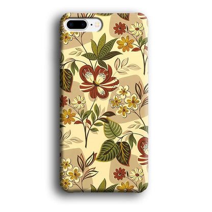 Modern Nature Scratches Hexagon Petals iPhone 8 Plus Case-Oxvistore