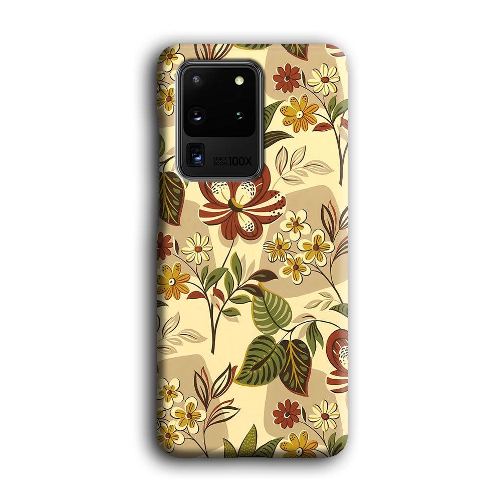 Modern Nature Scratches Hexagon Petals Samsung Galaxy S20 Ultra Case-Oxvistore