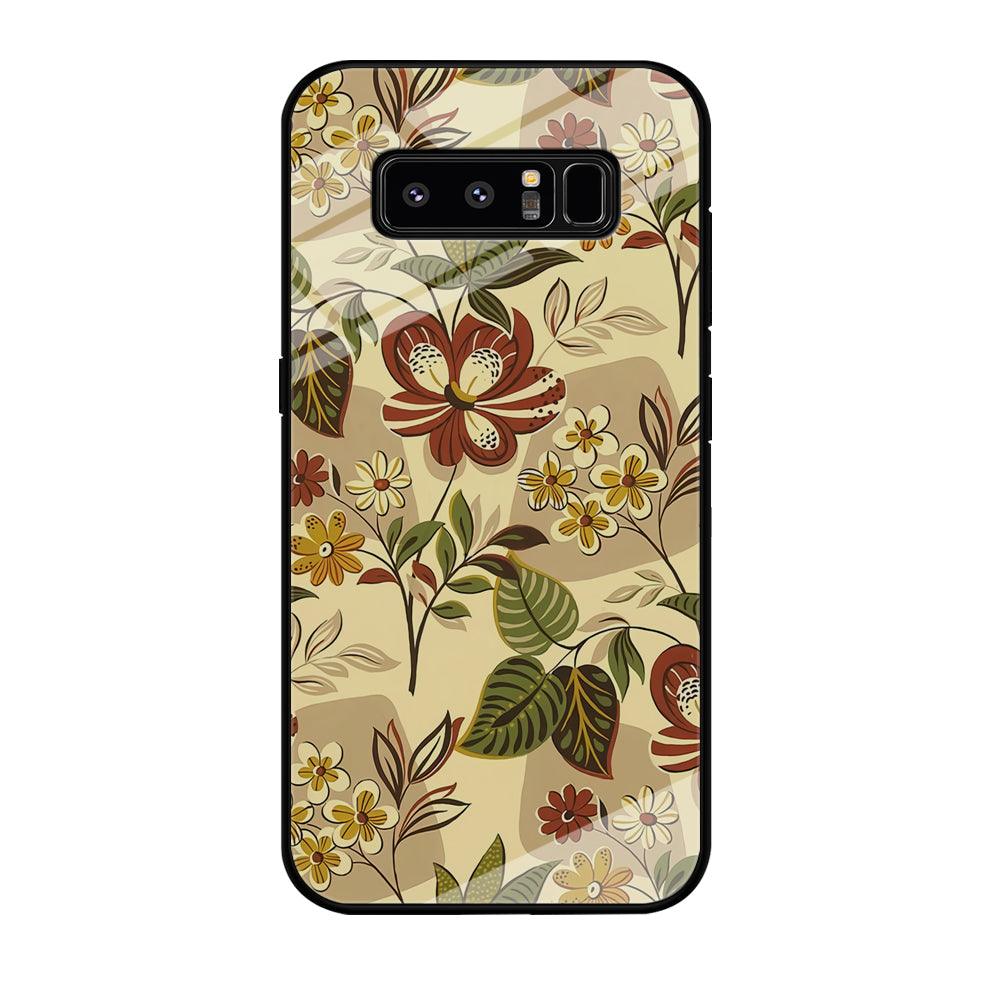 Modern Nature Scratches Hexagon Petals Samsung Galaxy Note 8 Case-Oxvistore