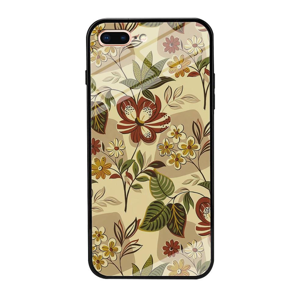 Modern Nature Scratches Hexagon Petals iPhone 7 Plus Case-Oxvistore