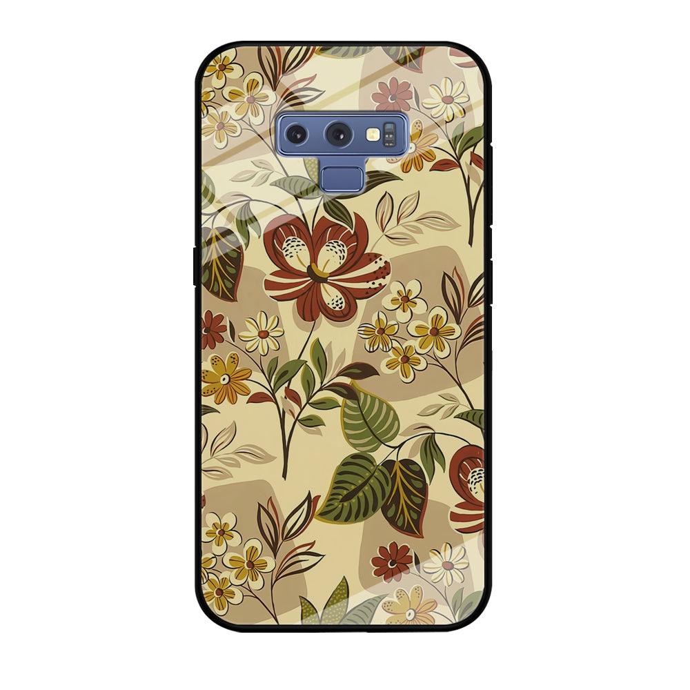 Modern Nature Scratches Hexagon Petals Samsung Galaxy Note 9 Case-Oxvistore