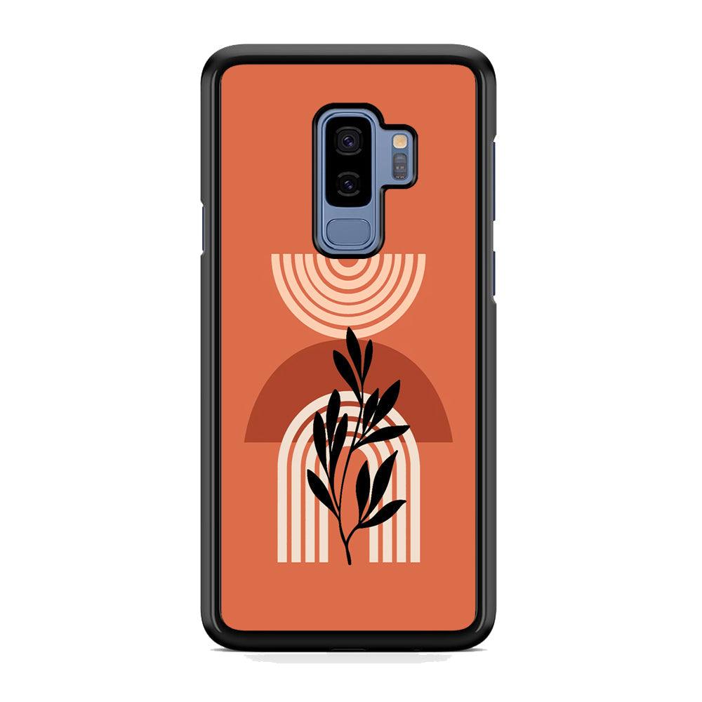 Modern Shapes Pillar Field Samsung Galaxy S9 Plus Case-Rubber White (2D Case)-Oxvistore