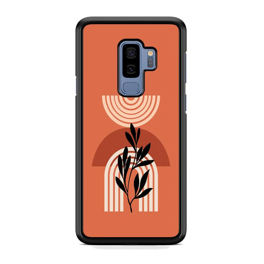 Modern Shapes Pillar Field Samsung Galaxy S9 Plus Case-Rubber White (2D Case)-Oxvistore