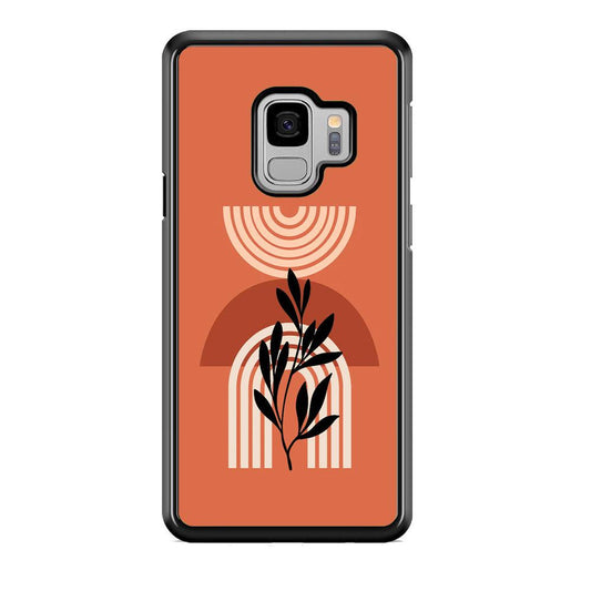 Modern Shapes Pillar Field Samsung Galaxy S9 Case-Rubber Black (2D Case)-Oxvistore