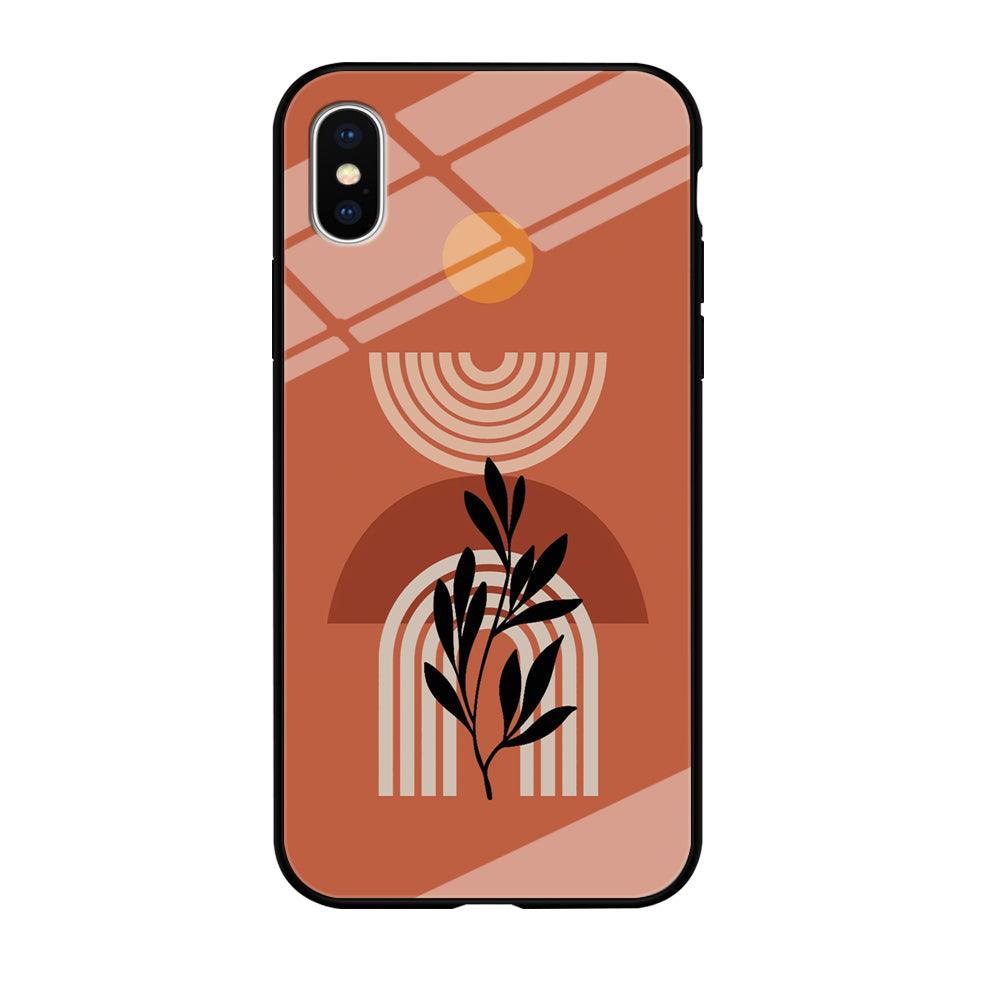 Modern Shapes Pillar Field iPhone X Case-Oxvistore