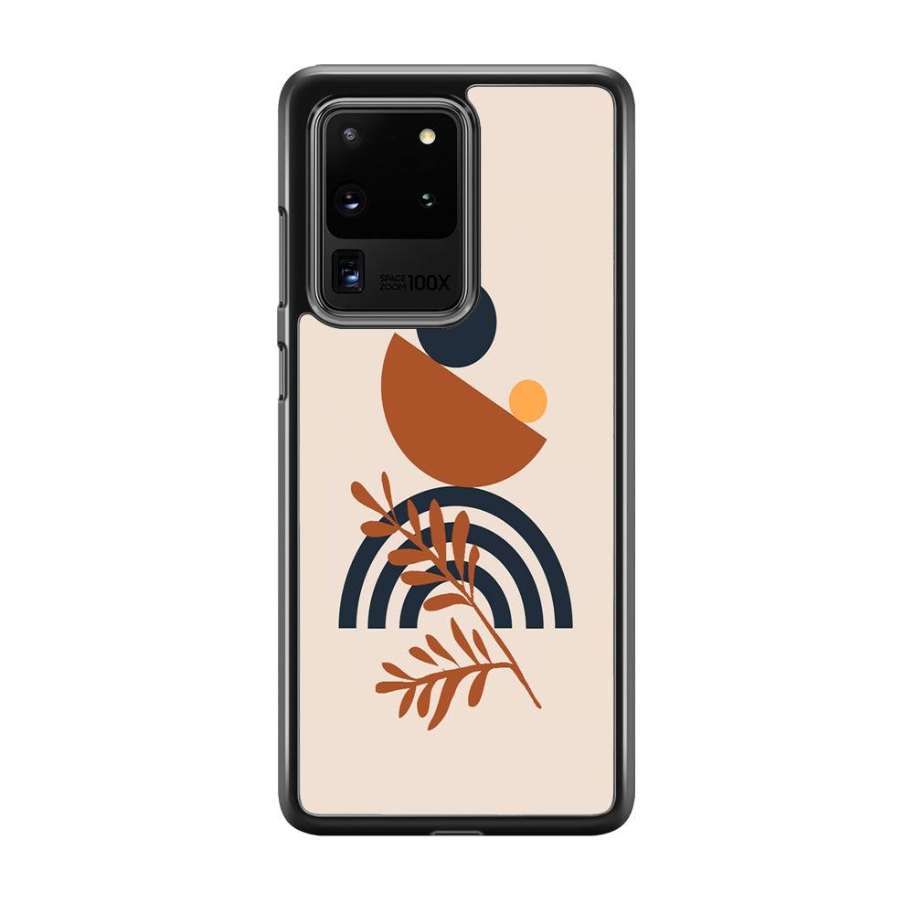 Modern Shapes The Balance of Nature Samsung Galaxy S20 Ultra Case-Rubber Black (2D Case)-Oxvistore