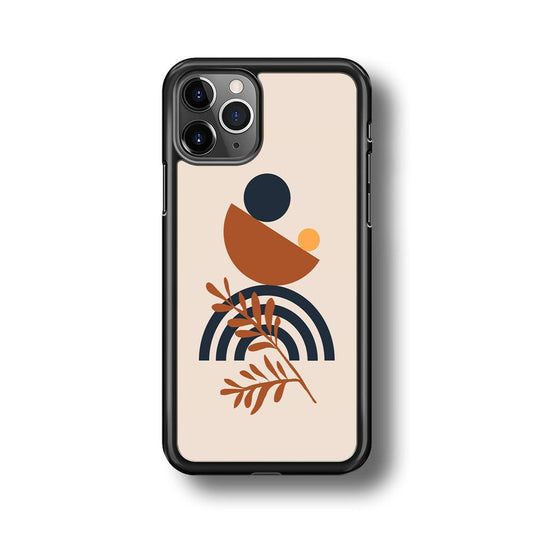 Modern Shapes The Balance of Nature iPhone 11 Pro Case-Rubber Black (2D Case)-Oxvistore