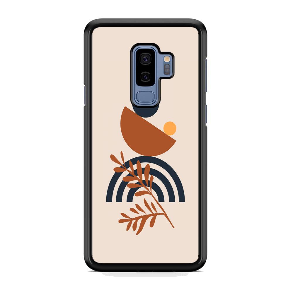Modern Shapes The Balance of Nature Samsung Galaxy S9 Plus Case-Rubber Black (2D Case)-Oxvistore