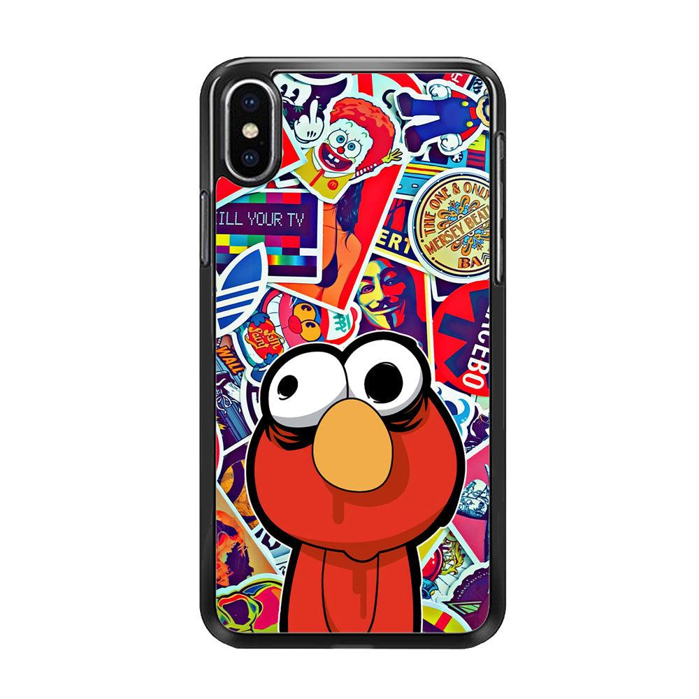 Monday Morning Attitude iPhone XS Case-Rubber Black (2D Case)-Oxvistore