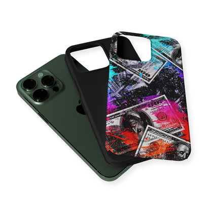 Money Bills Art Abstract 2 in 1 Tough Phone Case