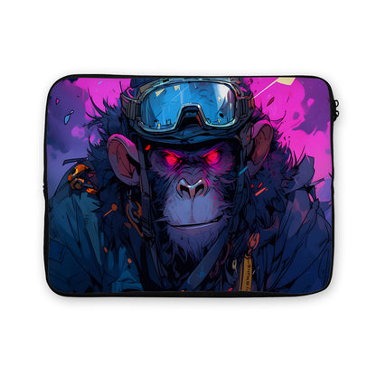 Monkey With Red Eyes Laptop Sleeve Protective Cover