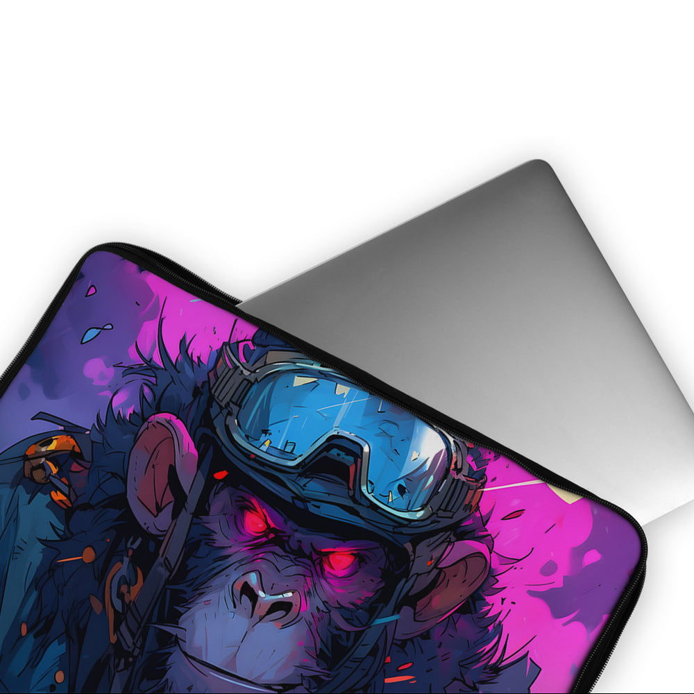 Monkey With Red Eyes Laptop Sleeve Protective Cover