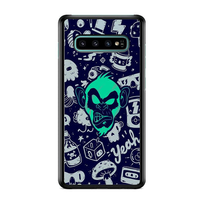 Monkey Fun Glow Samsung Galaxy S10 Plus Case-Oxvistore