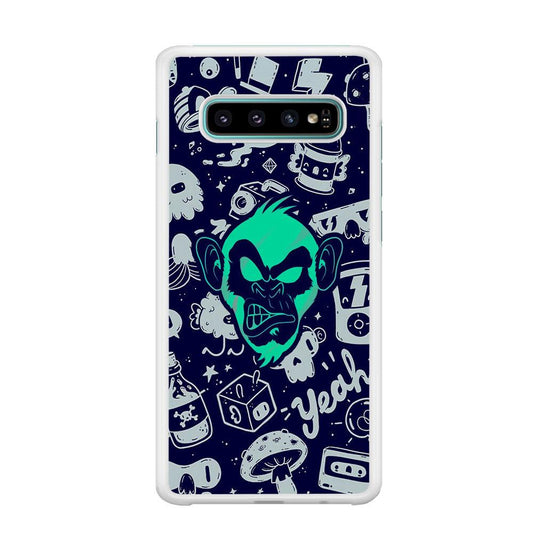 Monkey Fun Glow Samsung Galaxy S10 Plus Case-Oxvistore