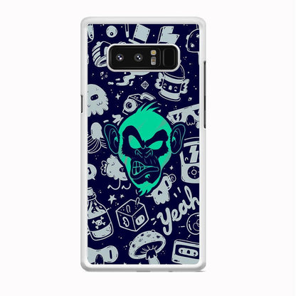 Monkey Fun Glow Samsung Galaxy Note 8 Case-Oxvistore