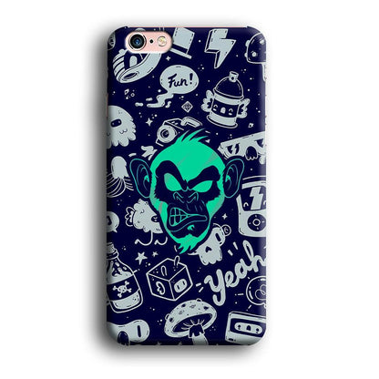 Monkey Fun Glow iPhone 6 Plus | 6s Plus Case-Oxvistore