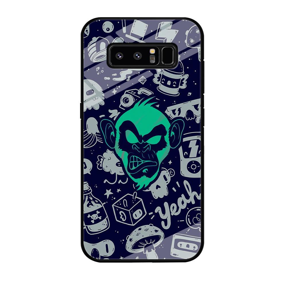 Monkey Fun Glow Samsung Galaxy Note 8 Case-Oxvistore