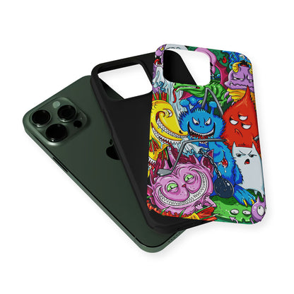 Monster Graffiti Character 2 in 1 Tough Phone Case