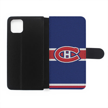 Montreal Canadiens Logo Flip Wallet Phone Case